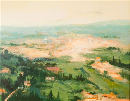Tuscan landscape (view of Florence?)