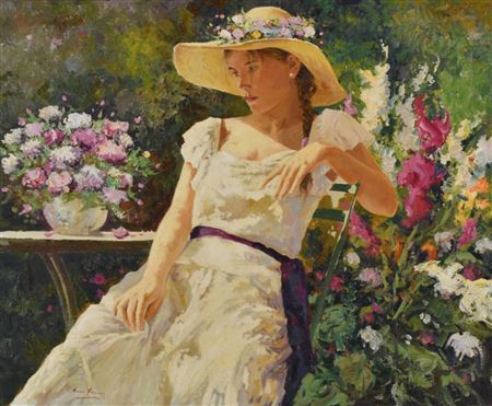 'Girl wearing a hat'