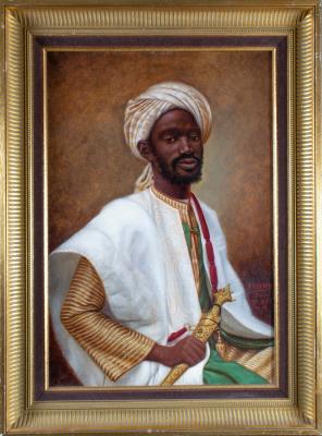 A Portrait of a North African Dignitary by Albert Girard - Auction record, sale price, and art valuation. Compare with similar artists and explore comparable artworks.