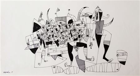Untitled (Abstract Figures)