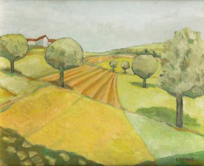 Hills of Pavarolo by Daphne Mabel Maugham Casorati - Auction record, sale price, and art valuation. Compare with similar artists and explore comparable artworks.