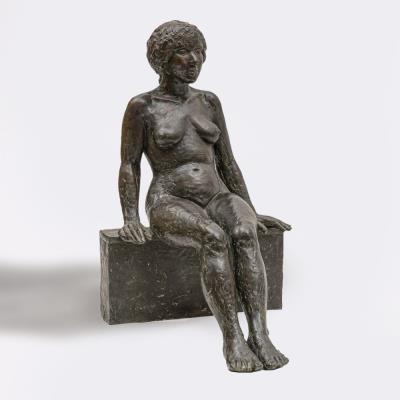 A Seated Female Nude by Edgar Augustin - Auction record, sale price, and art valuation. Compare with similar artists and explore comparable artworks.