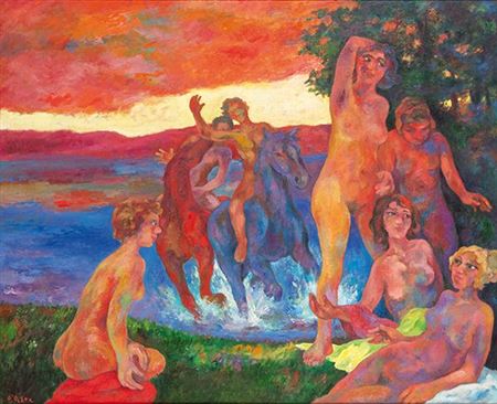 Bathers by Luis Garcia Ochoa - Auction record, sale price, and art valuation. Compare with similar artists and explore comparable artworks.