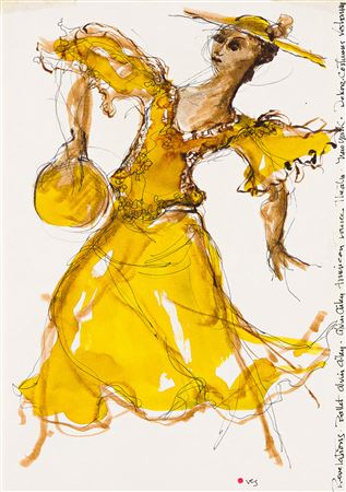 Untitled (Costume Design for Alvin Ailey's Revelations)
