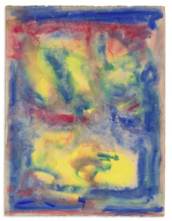 Untitled (Abstraction in Yellow, Blue and Red)