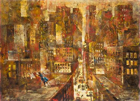 Wash Day (Cityscape). by Raymond Howell - Auction record, sale price, and art valuation. Compare with similar artists and explore comparable artworks.