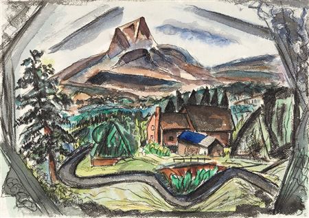 Untitled (Landscape with Farm).