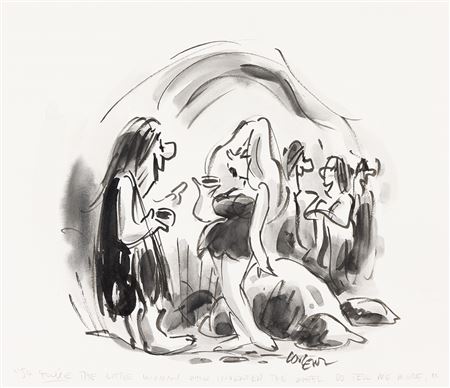 Sample artwork by Lee Sharp Lorenz (1932 - 2022), known for magazine cartoons, art editor - View similar artists and auction records