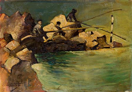 Fishing off the Mediterranean Coast