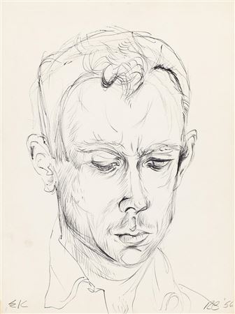 Portrait of EK (Ellsworth Kelly) & Portrait of Randy. 1956-57