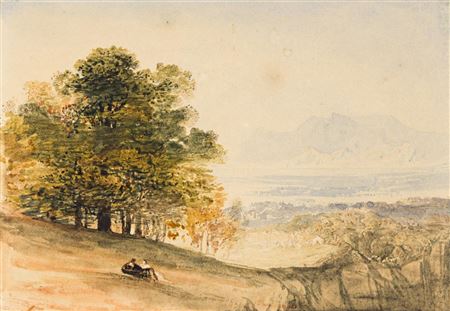 Landscape with Distant View of Mountains