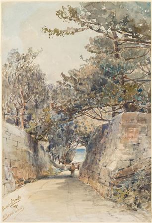 Two watercolors of Bermuda
