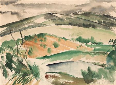 Untitled (Landscape with Hills)