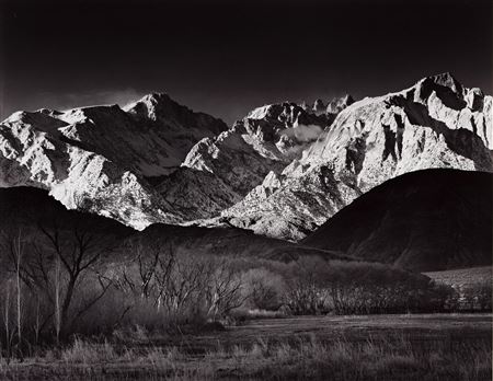 Sierra Nevada, Winter, from the Owens Valley, California