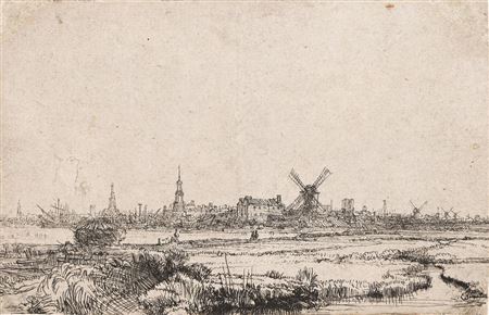 View of Amsterdam from the Kadijk