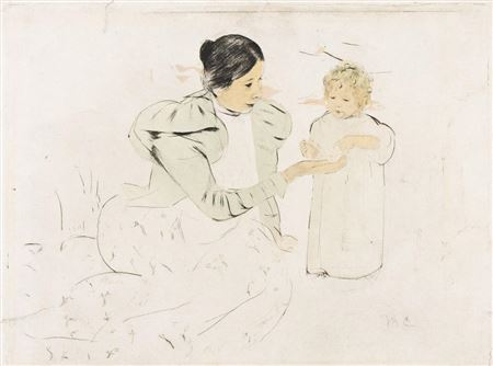 Picking Daisies in a Field