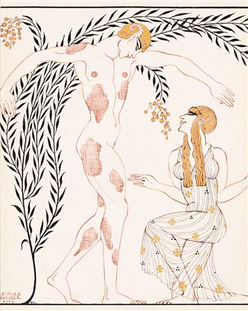 Nijinski dancing the ballet The Afternoon of a Faun (L'Après-midi d'un faune) by Georges Barbier - Auction record, sale price, and art valuation. Compare with similar artists and explore comparable artworks.