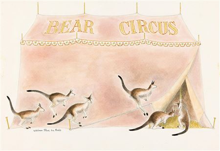 The kangaroo is good at skipping across the land.