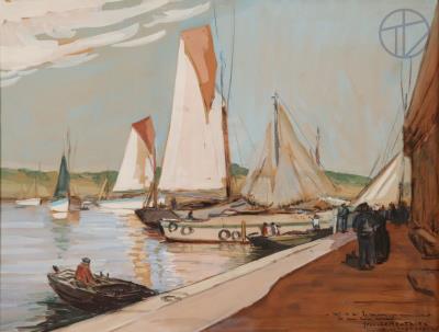 Return from fishing by Jean Le Neuthiec - Auction record, sale price, and art valuation. Compare with similar artists and explore comparable artworks.