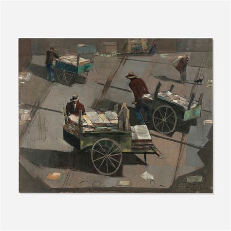 Street Scene - Detroit (Push Carts)