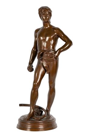 The King David defeating Goliath