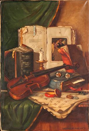 Still life with violin