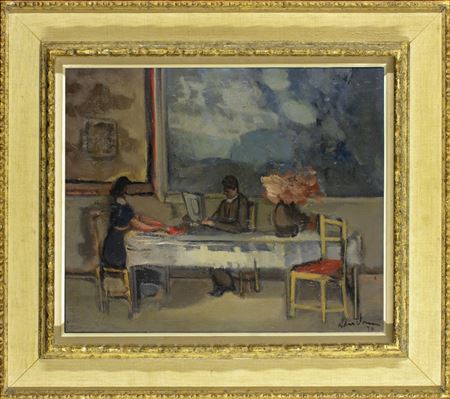 In the dining room, 1936