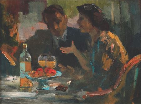 Cafe scene, c.1920s