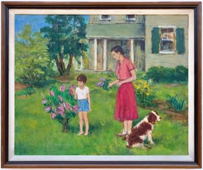At the backyard