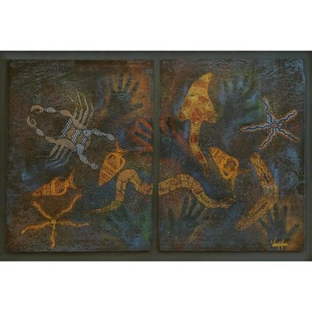 Sea Creatures, 1992 (Diptych)