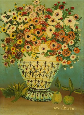 Flowers by Moshe Elnatan - Auction record, sale price, and art valuation. Compare with similar artists and explore comparable artworks.