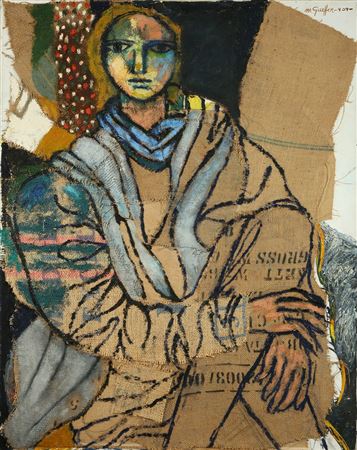 Girl by Menachem Gueffen - Auction record, sale price, and art valuation. Compare with similar artists and explore comparable artworks.