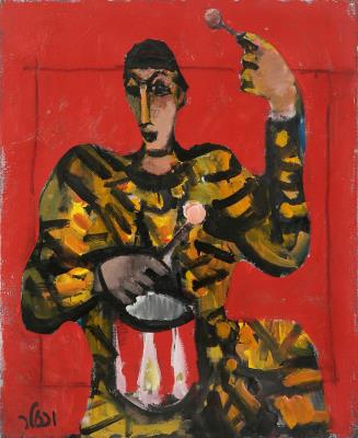 Drummer Clown, 1990 by Jacob Wexler - Auction record, sale price, and art valuation. Compare with similar artists and explore comparable artworks.