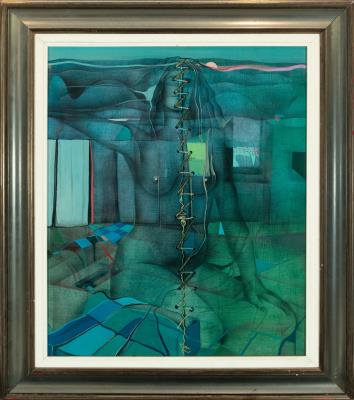 Sample artwork by Roberto Orallo (Born 1947), known for painting - View similar artists and auction records