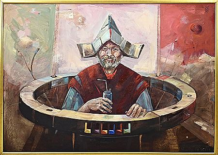 Man with Paper Hat