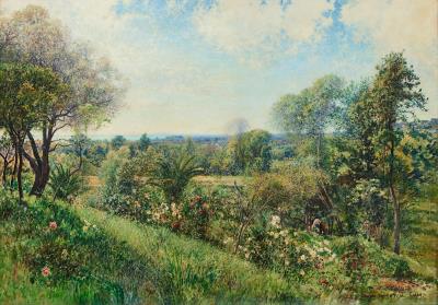 Sample artwork by Alfred Wahlberg (1834 - 1906), known for land-and seascape paintings - View similar artists and auction records