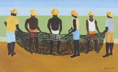 Pescadores by Djanira da Motta e Silva - Auction record, sale price, and art valuation. Compare with similar artists and explore comparable artworks.