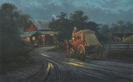 "Night Stage" by Charles C Summey - Auction record, sale price, and art valuation. Compare with similar artists and explore comparable artworks.