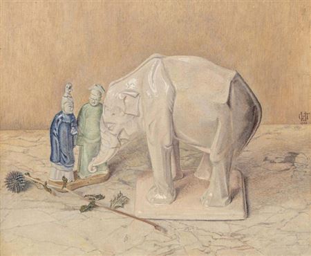 Still life with statues and flower by Tjitske GM van Hettinga Tromp - Auction record, sale price, and art valuation. Compare with similar artists and explore comparable artworks.
