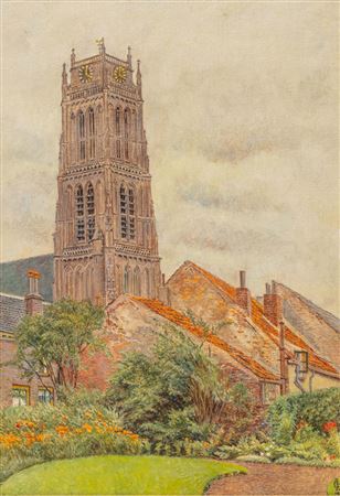 View of the Maartenstoren in Zaltbommel by Tjitske GM van Hettinga Tromp - Auction record, sale price, and art valuation. Compare with similar artists and explore comparable artworks.