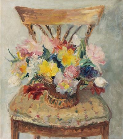 Flowers on the chair