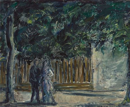 Couple under a tree. 1928