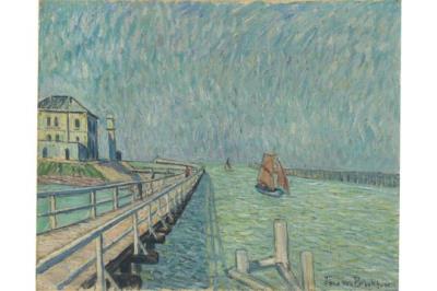 Landing Stage in Nieuwpoort by Theo Von Brockhusen - Auction record, sale price, and art valuation. Compare with similar artists and explore comparable artworks.