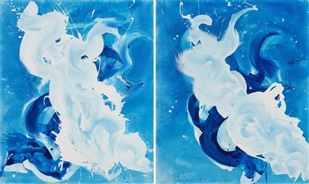 Blue and White Ocean (2)