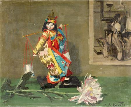 La poupée Japonaise by Constant Le Breton - Auction record, sale price, and art valuation. Compare with similar artists and explore comparable artworks.