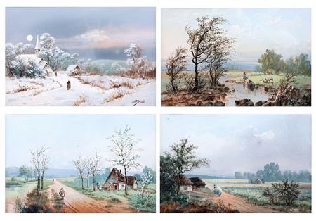 Čtyři roční období (4) by Bohumil Jaros - Auction record, sale price, and art valuation. Compare with similar artists and explore comparable artworks.
