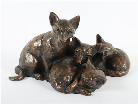 Sample artwork by Vera Lwowski (Born 1923), known for naturalistic and impressionistic depictions of animals - View similar artists and auction records