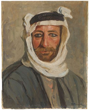 Ritratto di uomo orientale con turbante