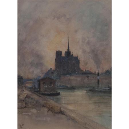 UNTITLED (NOTRE DAME DE PARIS FROM THE SEINE) by James Little - Auction record, sale price, and art valuation. Compare with similar artists and explore comparable artworks.