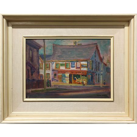 SUNLIT TORONTO STREET CORNER (TORONTO SKYLINE) (DOUBLE-SIDED)